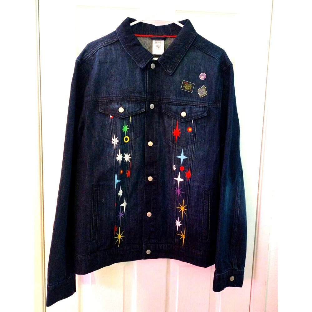 Disney Parks~50th Anniversary~Main Street Electrical Parade Denim Jacket L NWT